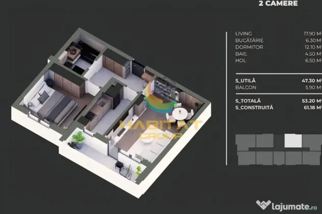 Vanzare ap 2 camere 53 mp Berceni Grand Arena - Bucuresti (Bucuresti-Ilfov)