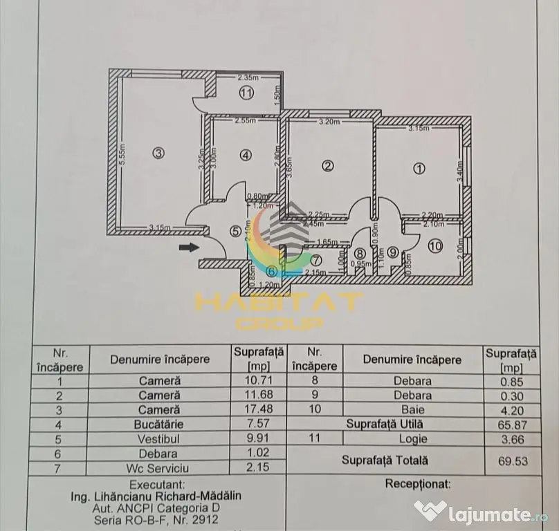 Apartament 3 camere mobilat - Bucuresti (Bucuresti-Ilfov)