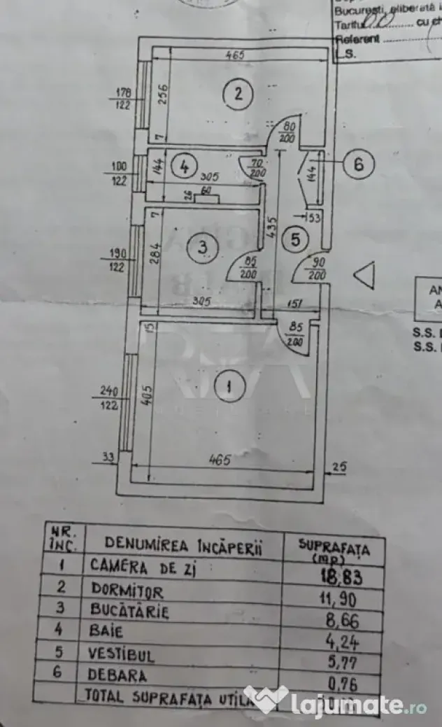 2 camere-Decomandat-Parter inalt/4 etaje- Balcon - Bloc 1985 - Bucuresti (Bucuresti-Ilfov)