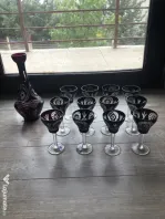 Set de cristal rubin