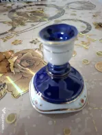 Vand sfeșnic din portelan albastru
