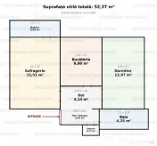 COLOSSEUM: Apartament 2camere Racadau Carpenului 