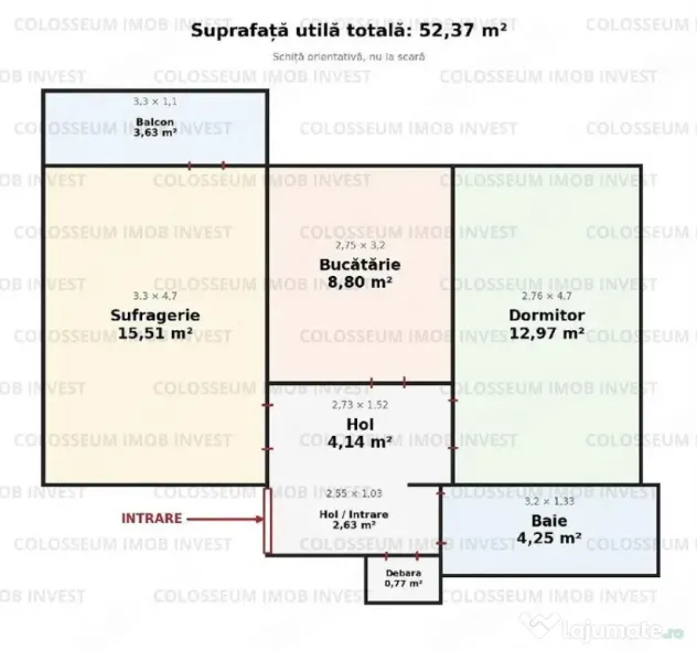 COLOSSEUM: Apartament 2camere Racadau Carpenului - Brasov (Brasov)