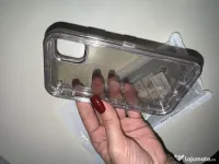 Husă protecție dură / antișoc pentru iPhone 11, transparentă / fumurie (Nouă)