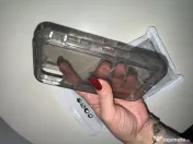 Husă protecție dură / antișoc pentru iPhone 11, transparentă / fumurie (Nouă)