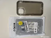 Husă protecție dură / antișoc pentru iPhone 11, transparentă / fumurie (Nouă)