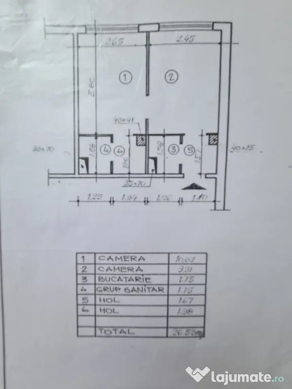 Apartament 27 mp, in Brasov, de inchiriat