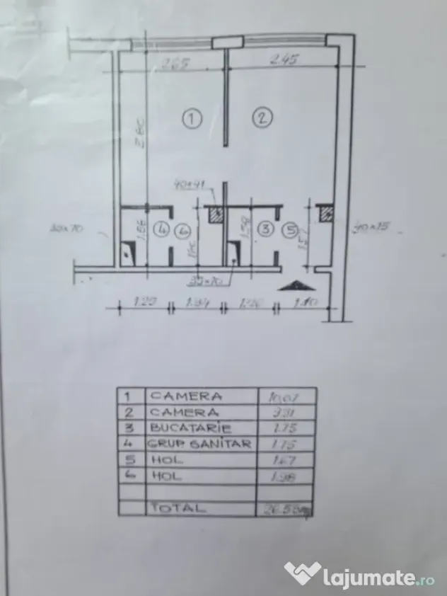 Apartament 27 mp, in Brasov, de inchiriat