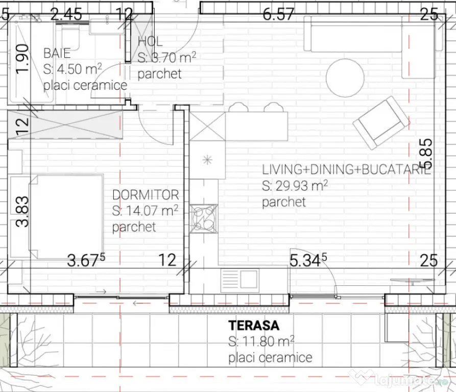 Apartament 2 camere | 52 mp utili + terasă 11,8 mp | Mară? - Cluj-Napoca (Cluj)