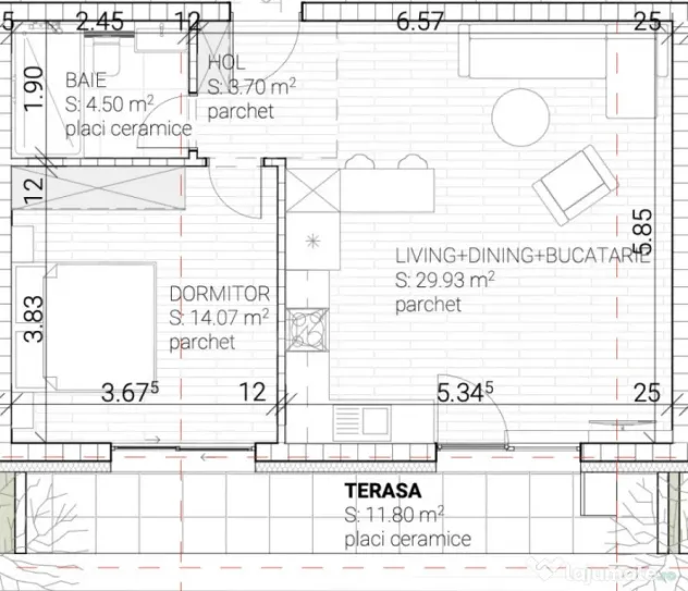 Apartament 2 camere | 52 mp utili + terasă 11,8 mp | Mară? - Cluj-Napoca (Cluj)