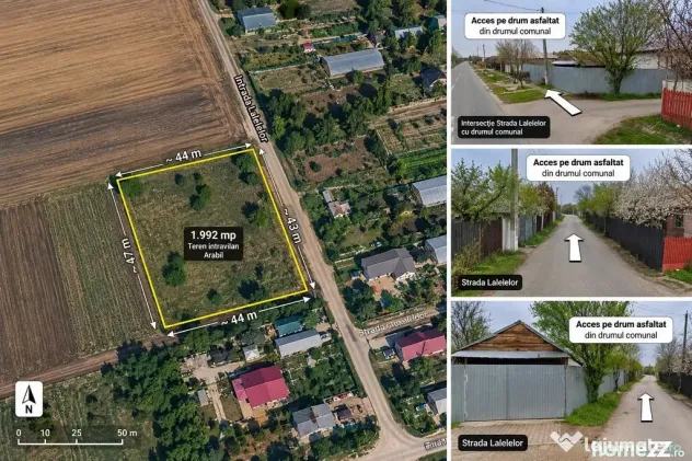 Teren Constructii 2000 mp Grădiștea Comana - Gradistea (Giurgiu)