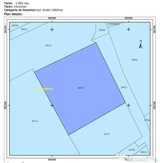 Teren Constructii 2000 mp Grădiștea Comana - Gradistea (Giurgiu)