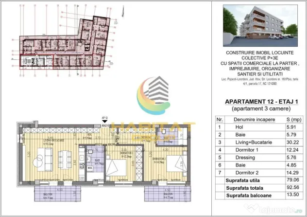 Apartament 3 camere Primaria Popesti! - Popesti Leordeni (Bucuresti-Ilfov)