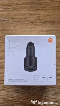 Incarcator Auto Xiaomi 100W Fast Charging (USB-C + USB-A) Nou, Sigilat 