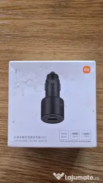 Incarcator Auto Xiaomi 100W Fast Charging (USB-C + USB-A) Nou, Sigilat