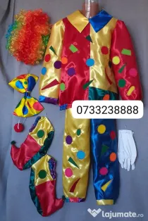 Costum Clovn pentru copii 6-7-8-9 ani 215 lei