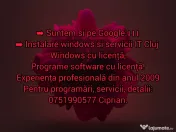 Instalare windows si servicii IT Cluj 
