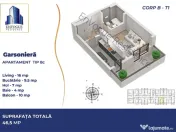 Garsoniera generoasa 46mp Iuliu Maniu - Militari 