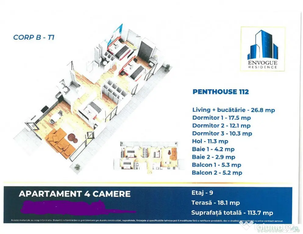 Iuliu Maniu, EnVogue Residence, 4 camere