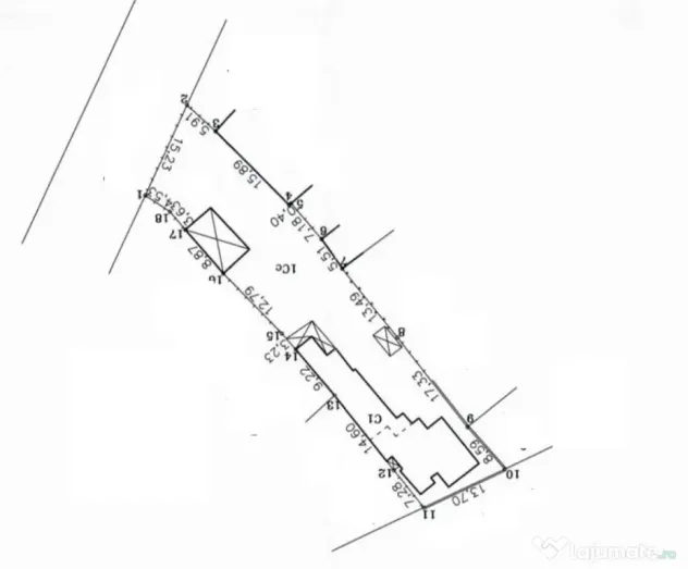 ULTRACENTRAL - teren aprox.938 mp cu casa batraneasca la 280