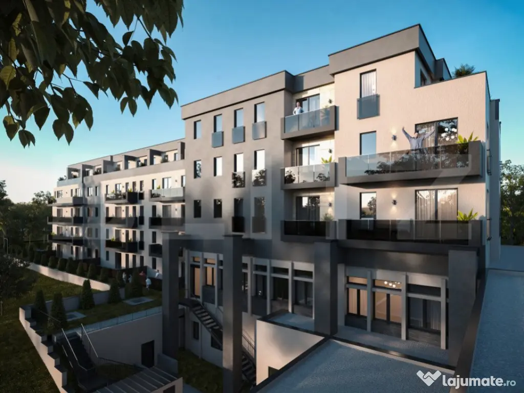 Garsoniera de 41.5 mp, 6 mp balcon, parcare subterana, zona