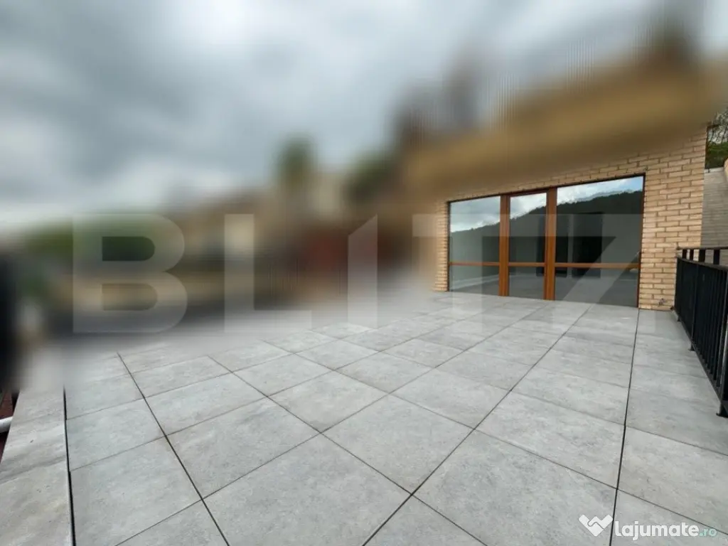 Apartament 4 camere 2 bai, 120mp, terasa 70mp, etaj intermed