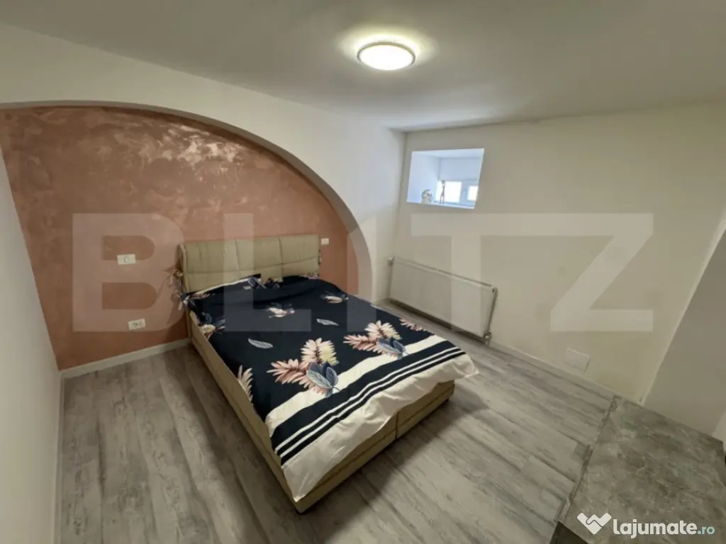 Apartament 2 camere, semidecomandat, curte 50mp Zona Casa St