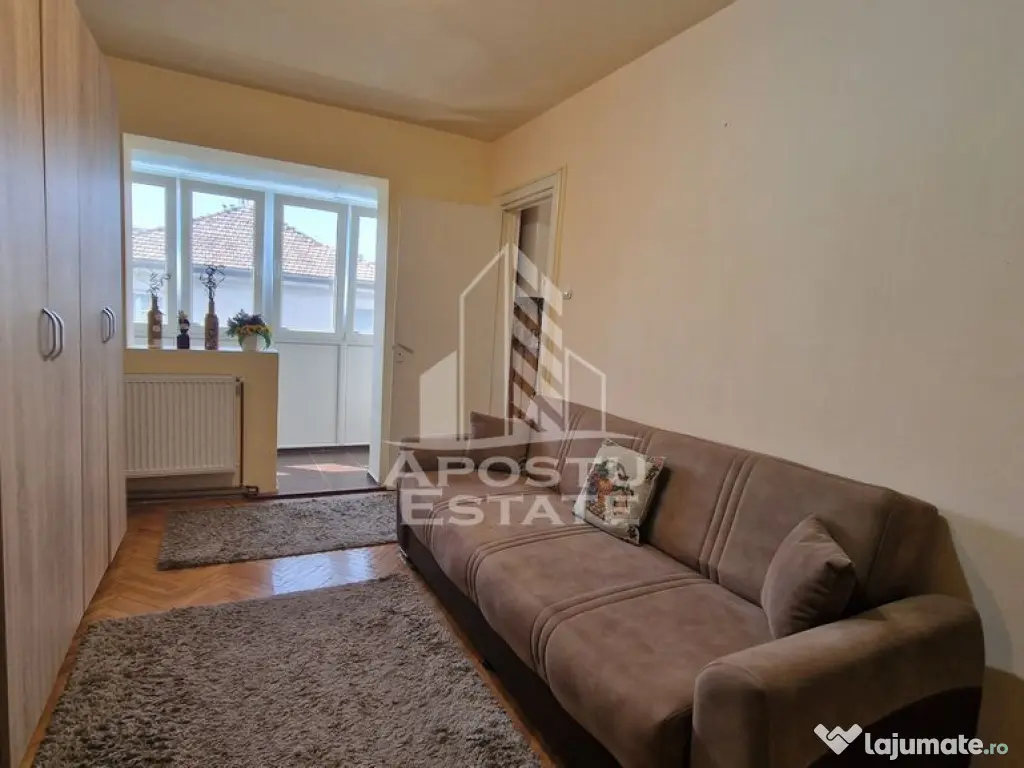 Apartament de vanzare cu 3 camere, centrala proprie, zona Dacia - Timisoara (Timis)