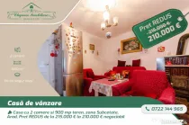 Casa cu 2 camere si 900 mp teren, zona Subcetate, Arad