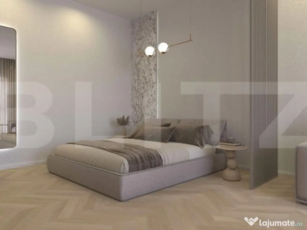 Apartament 1 camera,38 mp utili,gradina 24 mp Calea Aradului