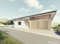Casa semifinisata pe un nivel, 600mp teren