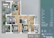 FINALIZAT | 3 cam. 79mp +terasa 34 mp, etaj 9/11, loc parca 