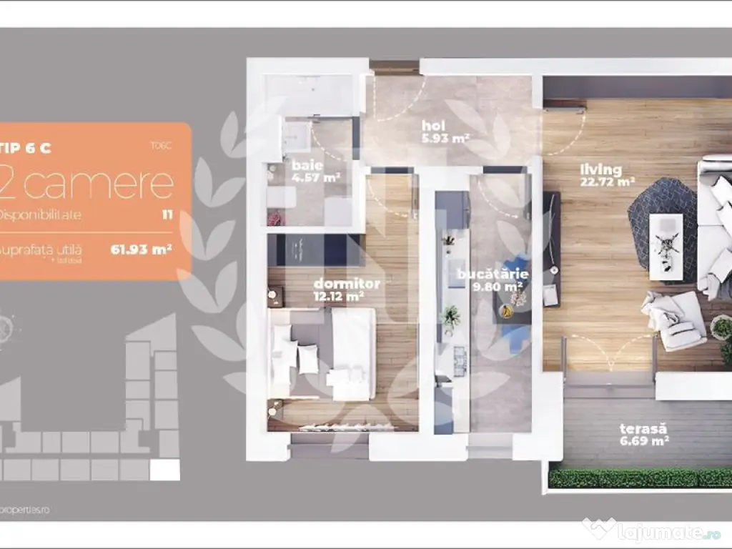 Apartament 2 camere | Decomandat | Metrou | Prețuri Prom...