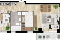 Apartament 2 camere decomandate, 53mp, constructie noua, zon