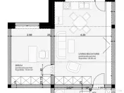 Apartament tip STUDIO, et.4/4, 46 mp, Subcetate City 2, DEZVOLTATOR. 