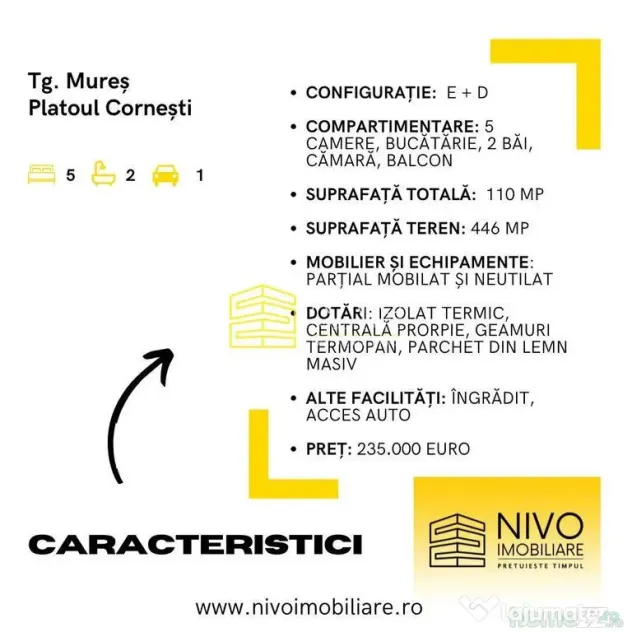 Duplex orizontal – Tg. Mureș – Platoul Cornești - Targu Mures (Mures)