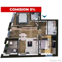 Comision 0 | Apartament de vanzare, cu 3 camere, 69 mp, zona