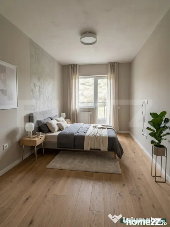 Apartament cu 3 camere, 62 mp, terasa cu panorama, parcare c - Floresti (Cluj)