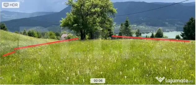 Teren Intravilan Colibita 1346mp cu Panorama asupra lacului