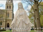 Statuetă fecioara Maria, galben antichizat, model S97.
