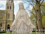 Statuetă fecioara Maria, galben antichizat, model S97. 