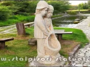 Set copii cu soclu, galben patinat, model S7-S27. 