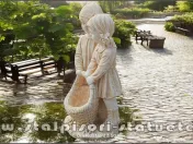 Set copii cu soclu, galben patinat, model S7-S27. 