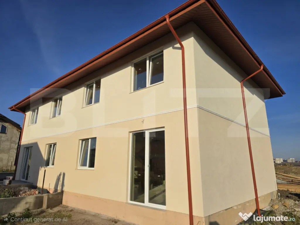 Casa 4 camere, 110mp, Valea Lupului la strada asfaltata