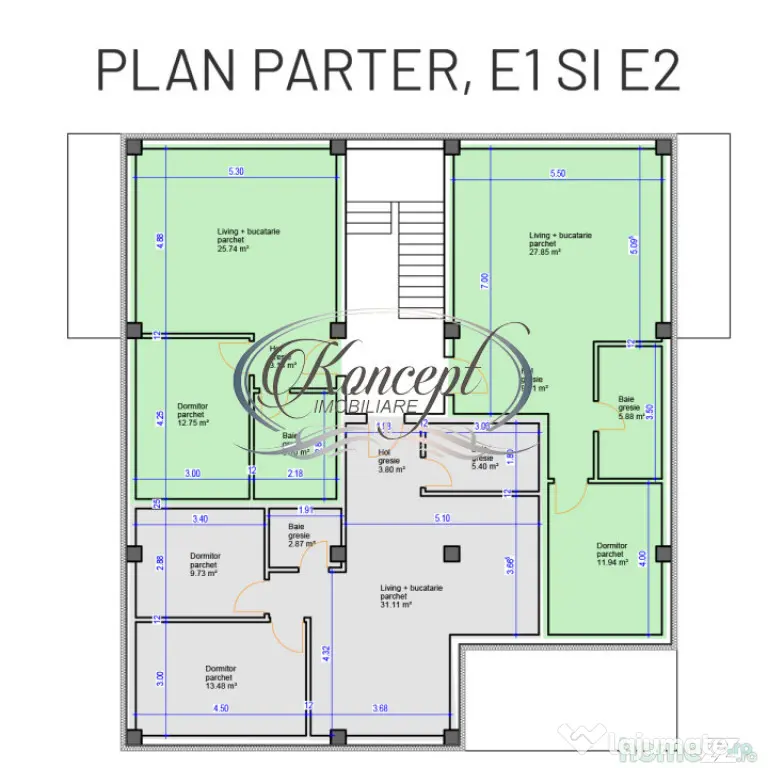 Apartament pe str. Sub Cetate, TVA si finisaje incluse in pr - Floresti (Cluj)