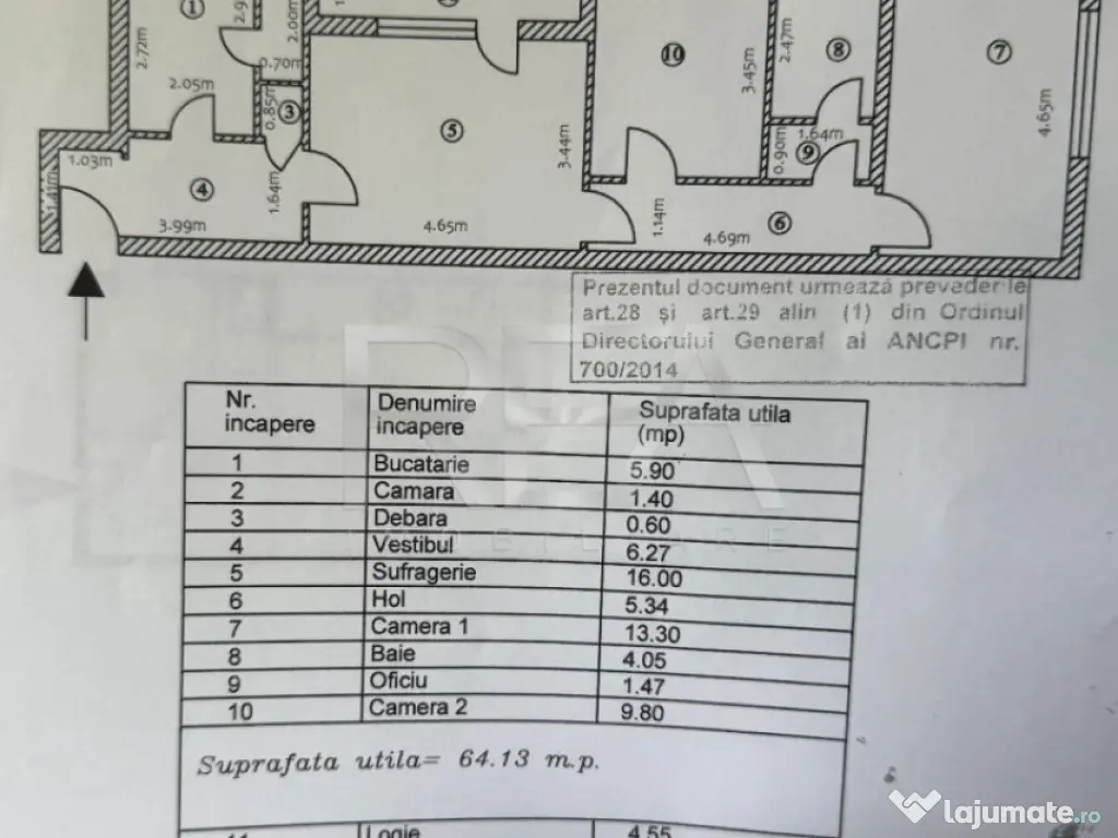 Apartament 3 Camere , Decomandat , Zona Brancoveanu , Renova