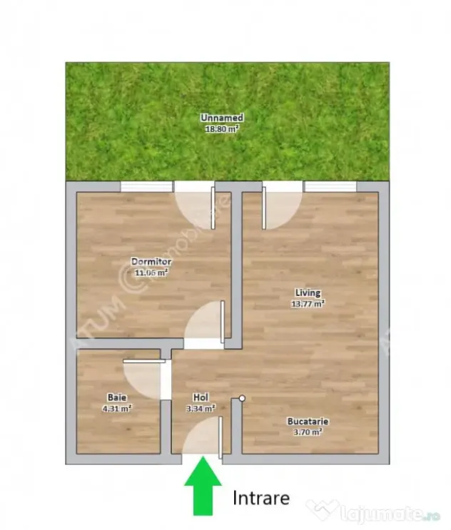 Apartament 2 camere curte si parcare in zona The Lake Home d