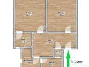 Spatiu birou decomandat cu 2 camere 2 bai balcon parcare Cen 