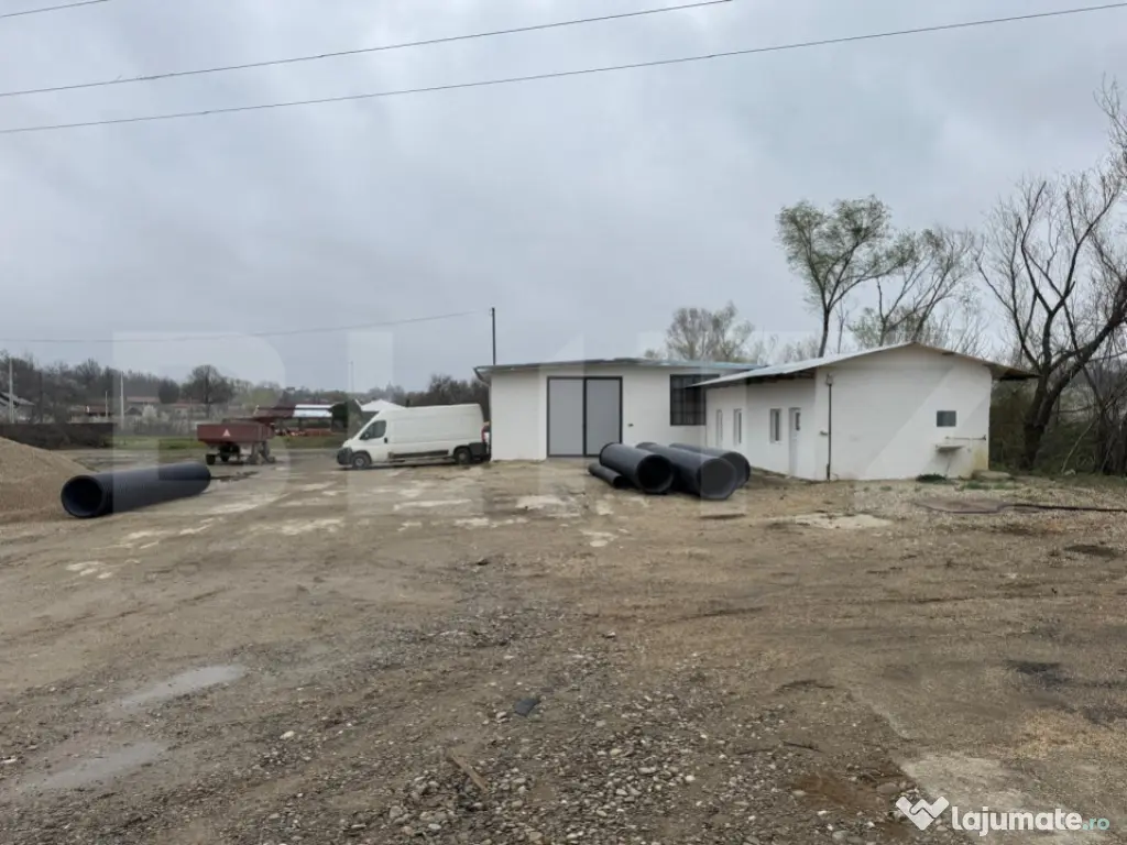 Spațiu industrial + spații de cazare/birouri de închiriat