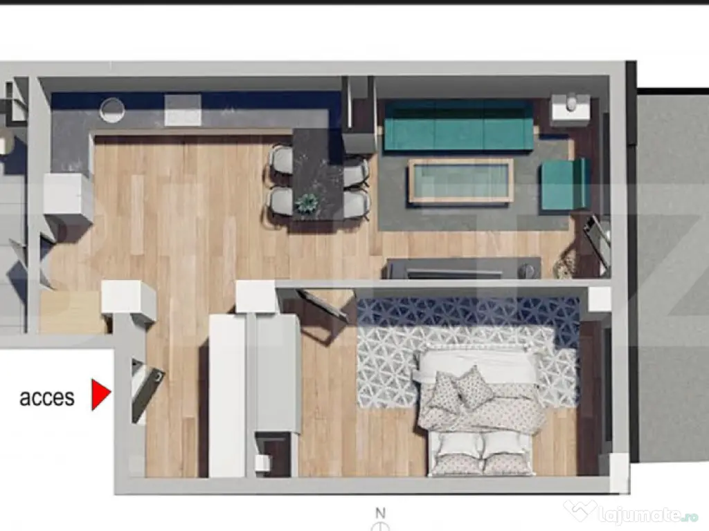 Comision 0!Apartament 2 camere, confort sporit,Bloc Nou,Petr